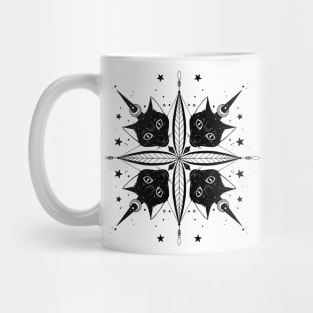 Black Cats Witch Star Mug